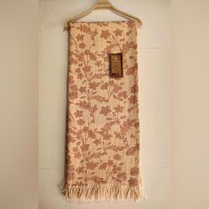 🎁Texteis Penedo Throw Blanket - Pink Floral Eggnog